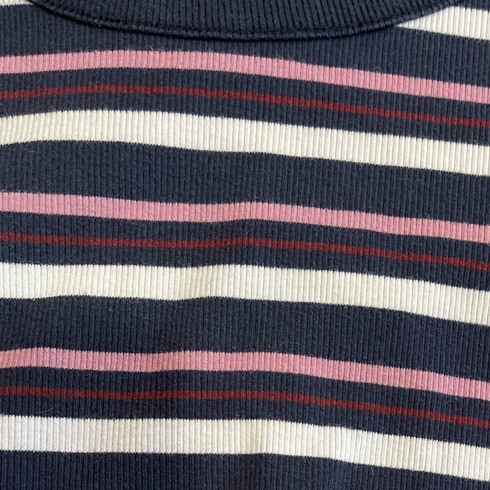 Striped Ribbed Tee - Picture 2 of 5
